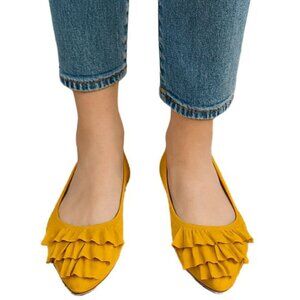 Seychelles Downstage Ruffled Flats